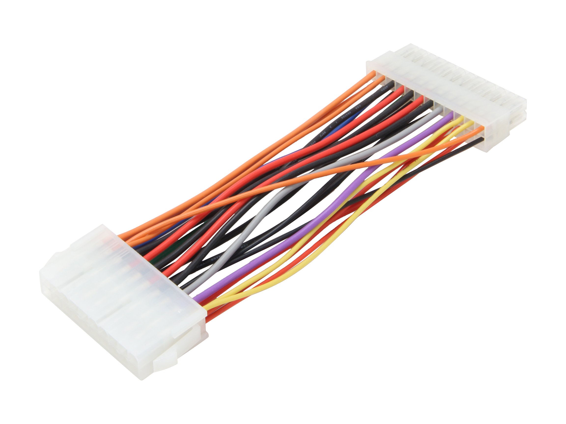 Nippon Labs POW-09206 Pentium 6-Inches 20 Pin Male to 24 Pin Female ATX Power Extension Cable