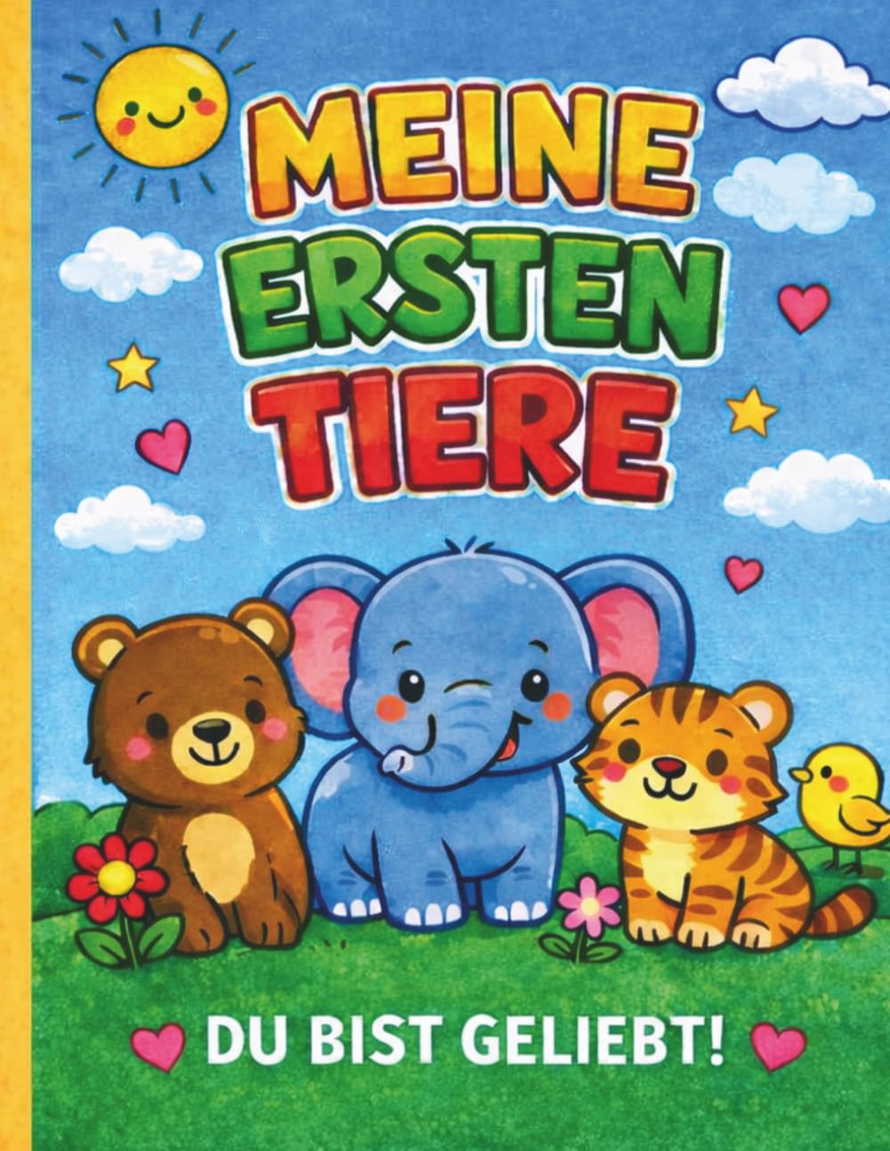 Meine ersten Tiere – Große Formen für kleine Hände: Ein ruhiges und einfaches Malbuch für Kinder von 4-6 Jahren/ Malbuch mit einfachen Tieren und ... Malvorlagen für Anfänger Beruhigendes