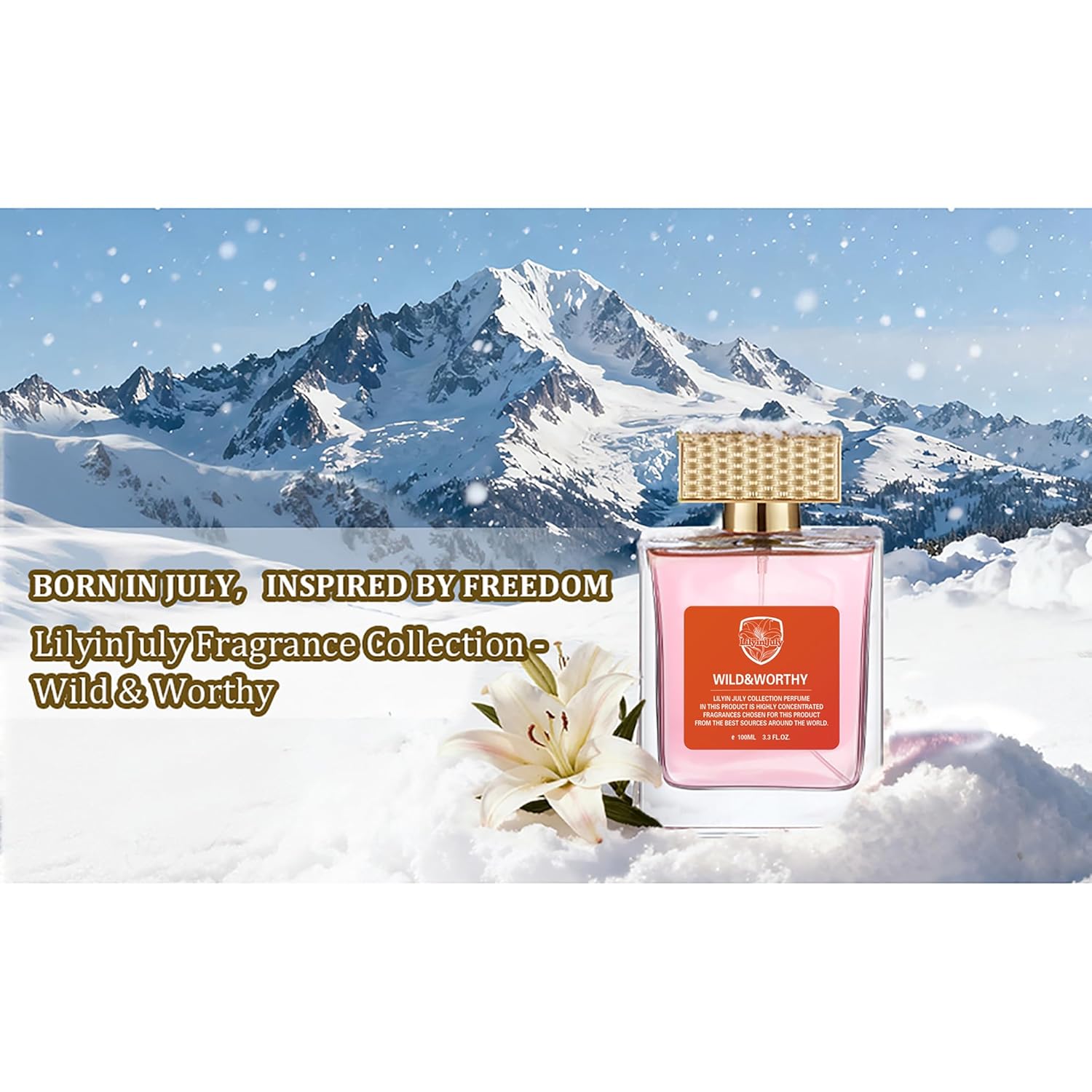 Wild & Worthy Eau de Toilette – Refined Spicy Floral Perfume for Women, Saffron & Jasmine with Soft Amber and Musk, Light Yet Elegant Everyday Scent, 3.3 fl.oz. / 100ml