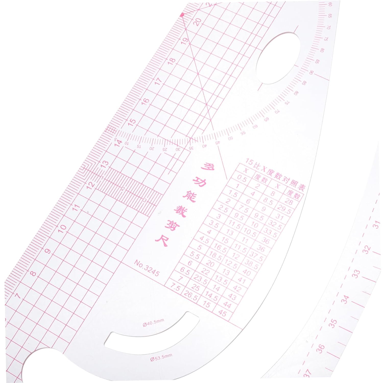 Gadpiparty 6Pcs Sewing Ruler Multi Function French Curve Tailor Ruler for Measurement for Pattern Making Cutting Quilting Home and Shop Use