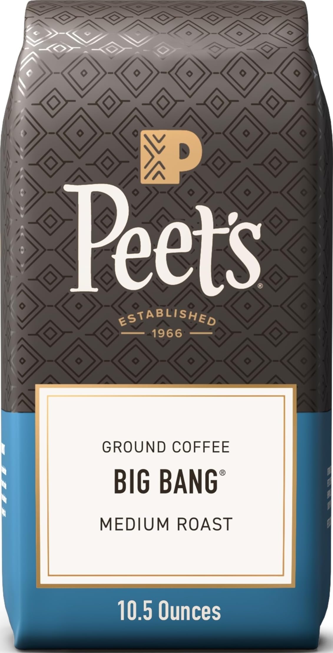 Peet's Coffee Big Bang - Café molido de tostado medio, 10.5 onzas