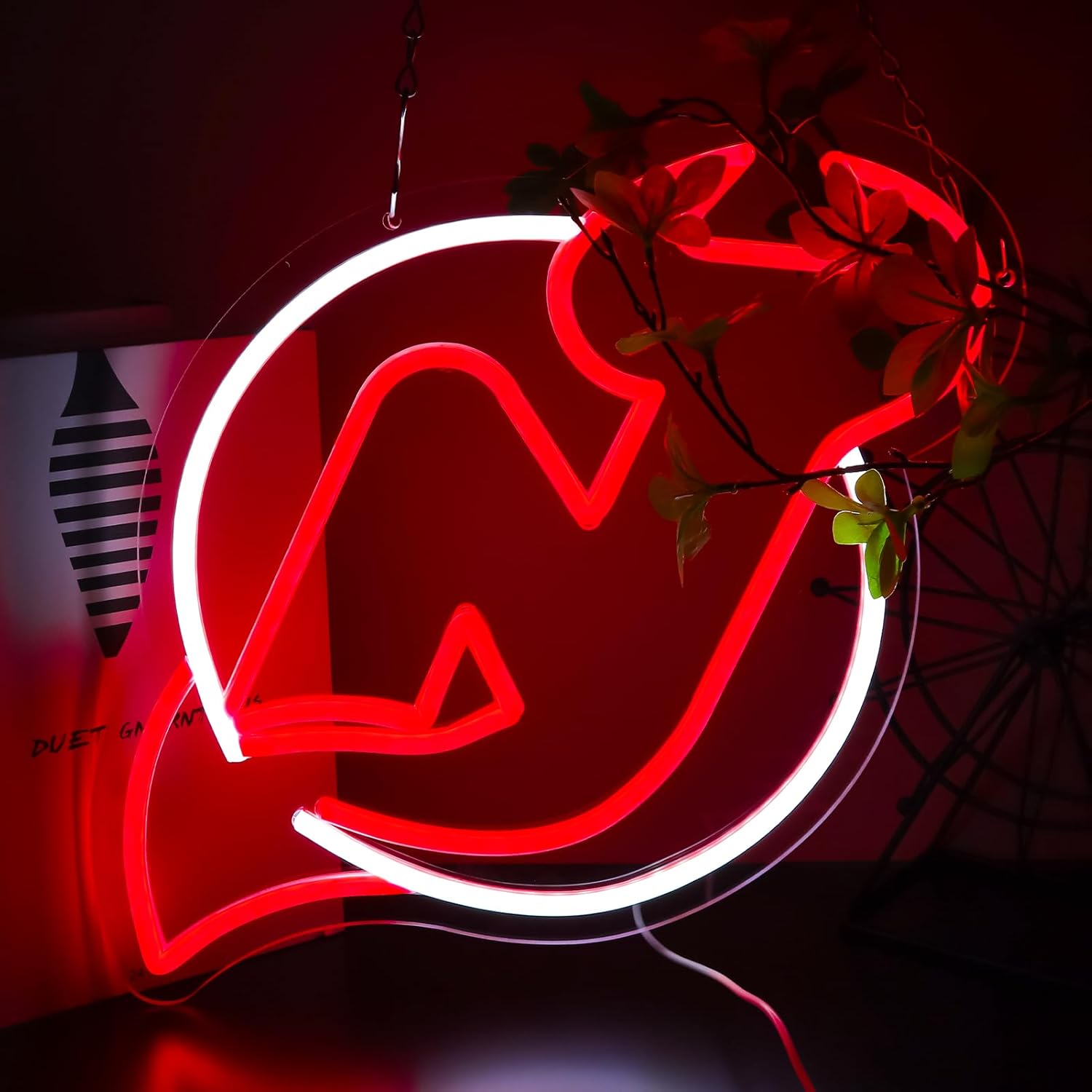 Hockey Neon Sign Dimmable Sport Team Neon Light for Man Cave Party Bar Decoration,LED Neon for Parties, Dorms, Game Room Decor ,Christmas Birthday Gift 12.2 * 12.9inch - Image 3