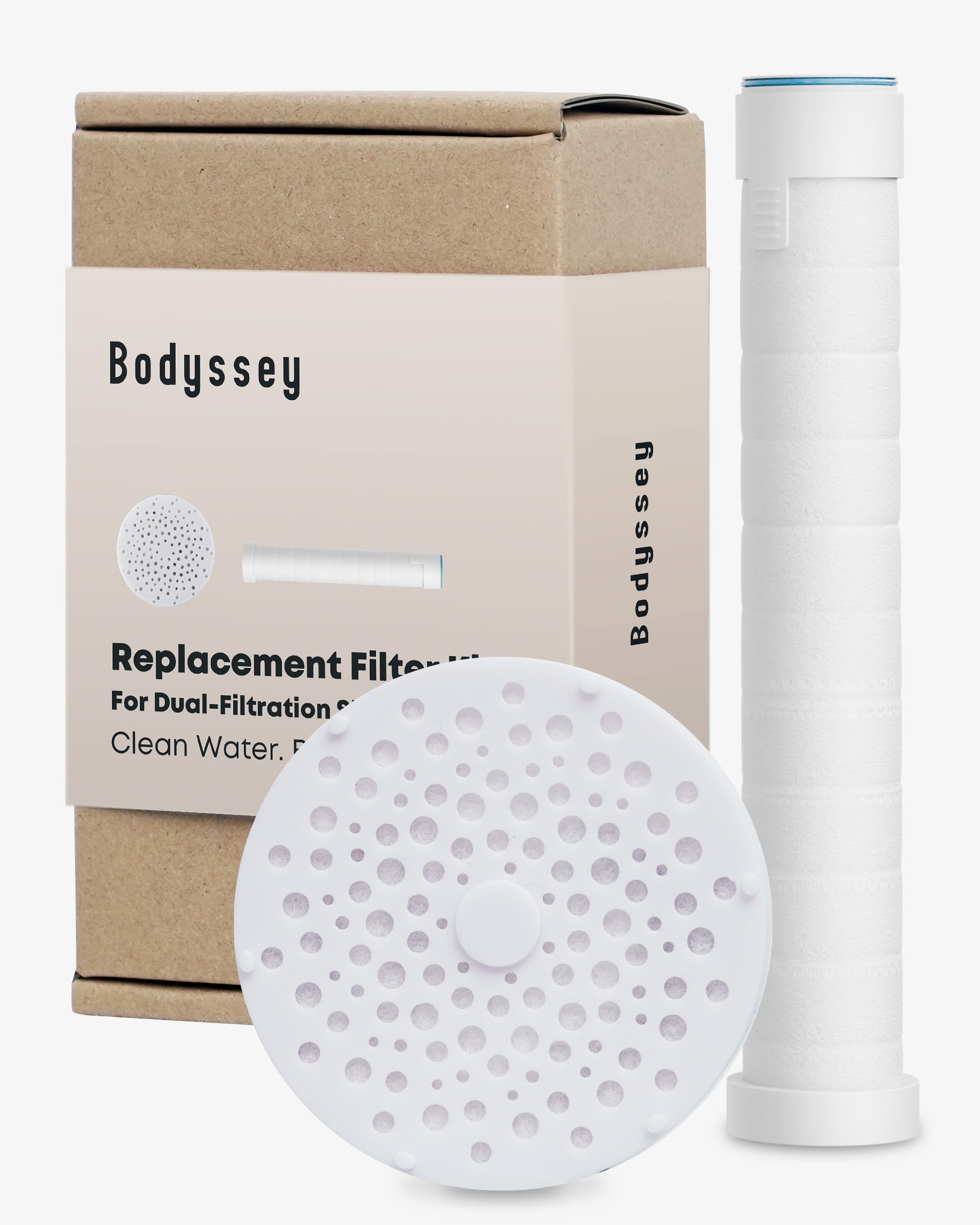 Bodyssey Replacement Filter X 2 Shower Filter Replacement Cartridge – Vitamin C & Kdf Chlorine Filter For Filtered Shower Head (2 Pack)