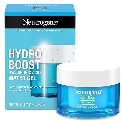 Neutrogena Hydro Boost Hyaluronic Acid Hydrating Water Gel Daily Face Moisturizer For Dry Skin, Oil &amp;amp; Fragrance-Free, Non-Comedogenic