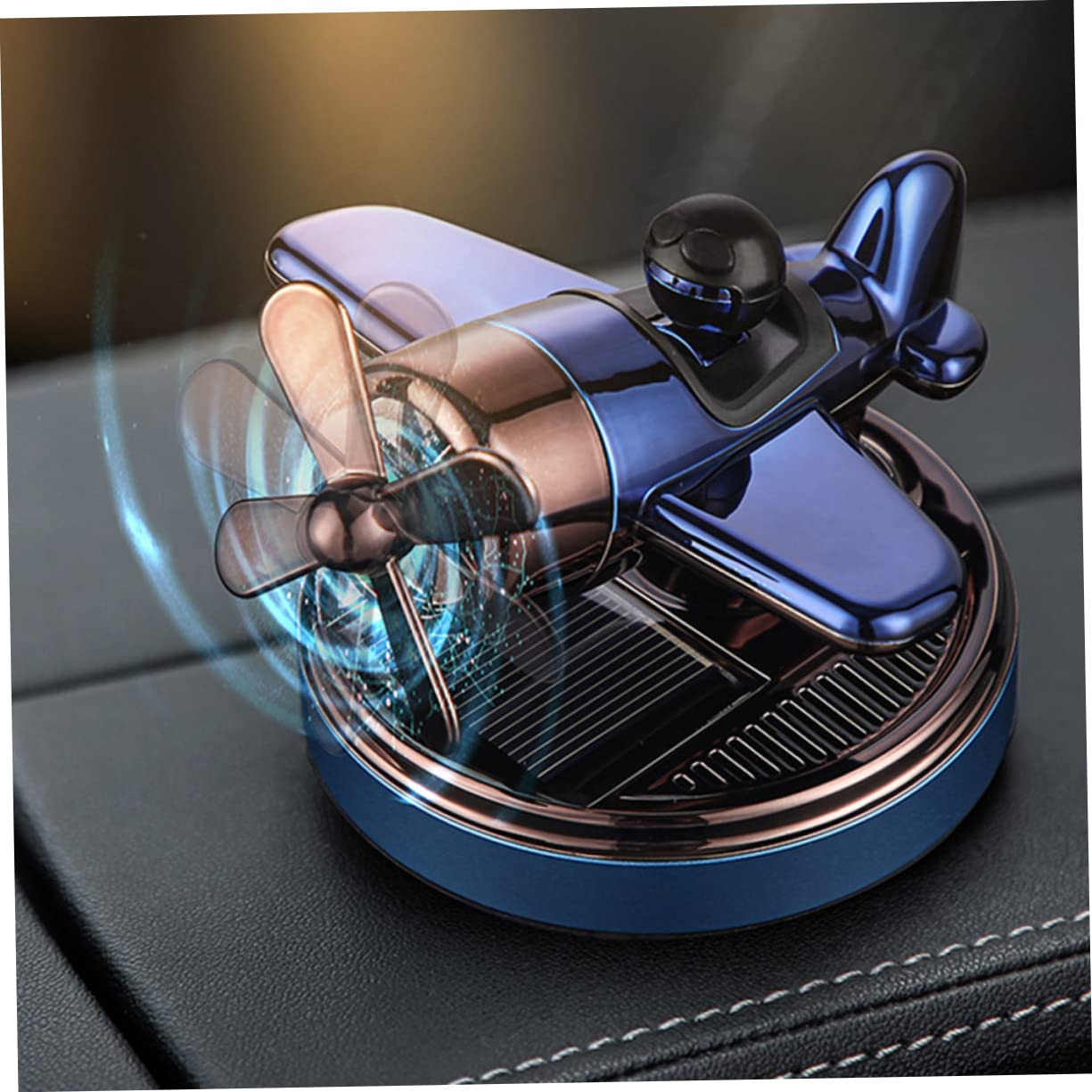Deodorante Auto Aereo Solare Blu Abs Lega di Alluminio
