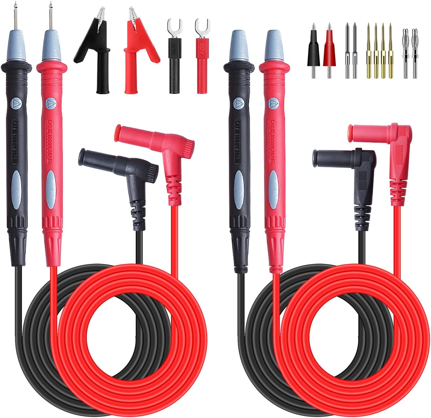 KAKOOTI Multimeter Test Leads Kit，Digital Multimeter Leads with