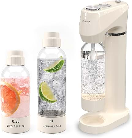 Amazon.com: SodaStream Gaia Sparkling Water Maker Kit, Black