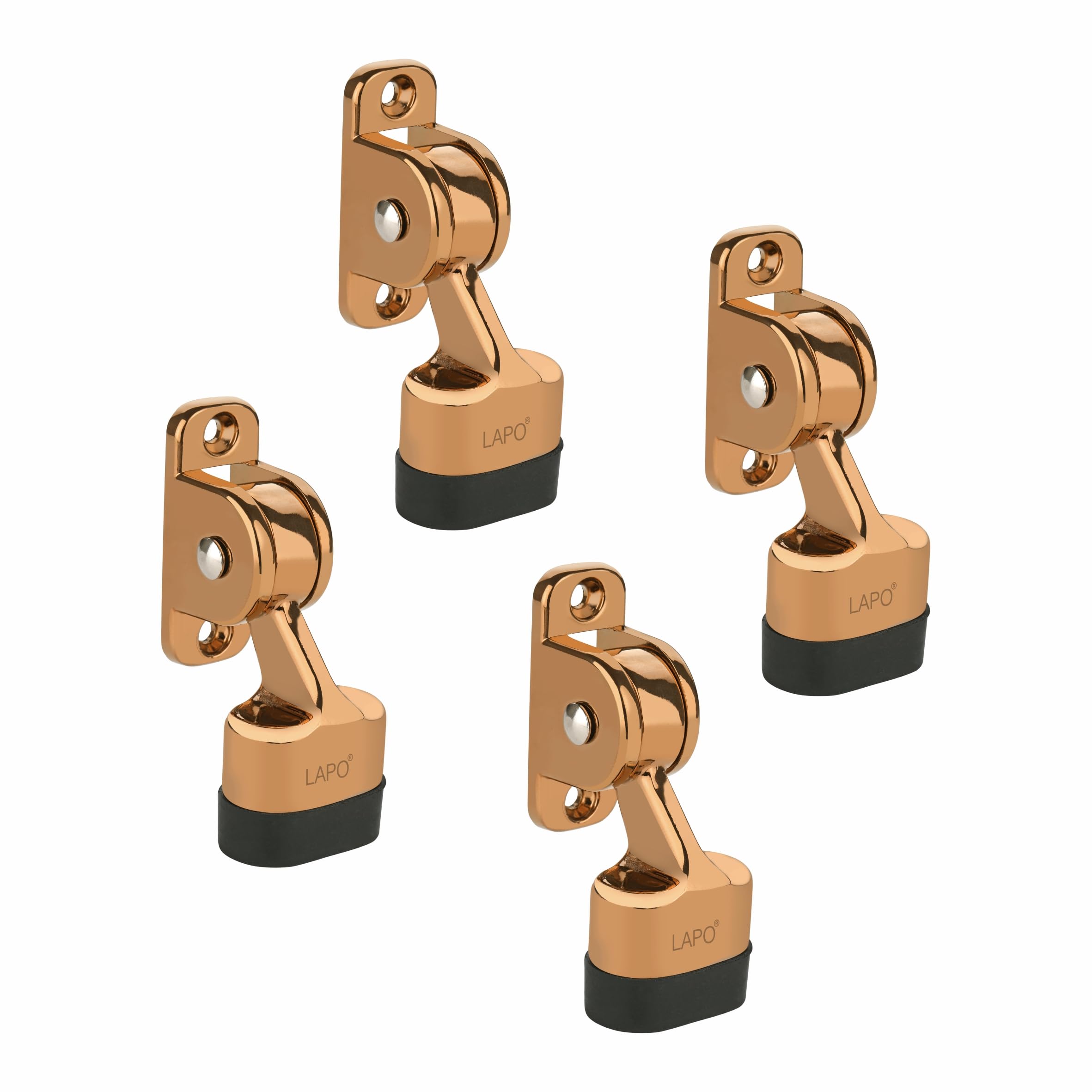 LAPO Premium 3 Inch Rubber Door Stopper with Screw | Heavy Duty Wooden Door Stopper for Home, Office, Hotel | Black Finish | Strong Grip Door Holder for All Surfaces (Pack of 1) — Amazon image 11