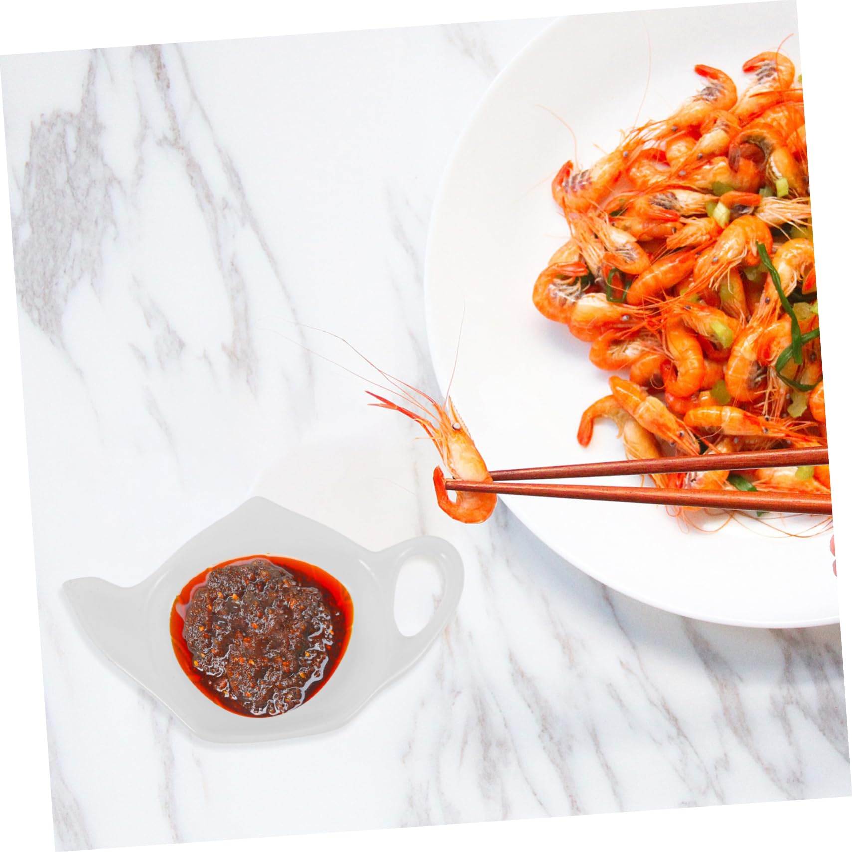 Ciieeo Ceramic Teapot Tea Bag Coasters Tea Organizer for Teabag Holder Coaster