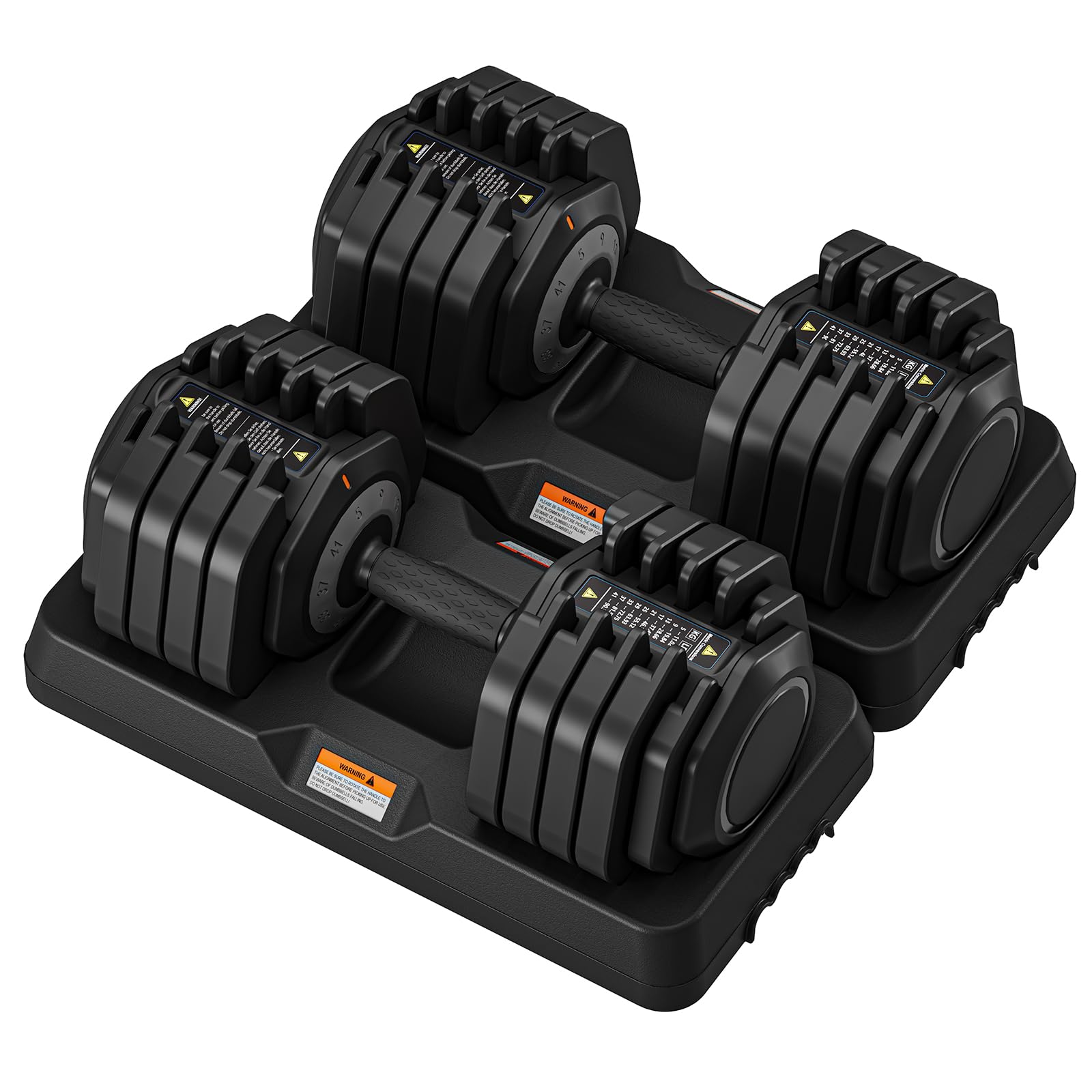 Dripex Hanteln Set, 11kg/24,5kg/41kg Verstellbar Kurzhanteln aus Stahl mit Anti-Rutsch Griff 2-41kg mit 10 Gewichtsstufen, Einstellbaren Hantelscheiben und Ablageschale, Schnellen Wechsel für Zuhause