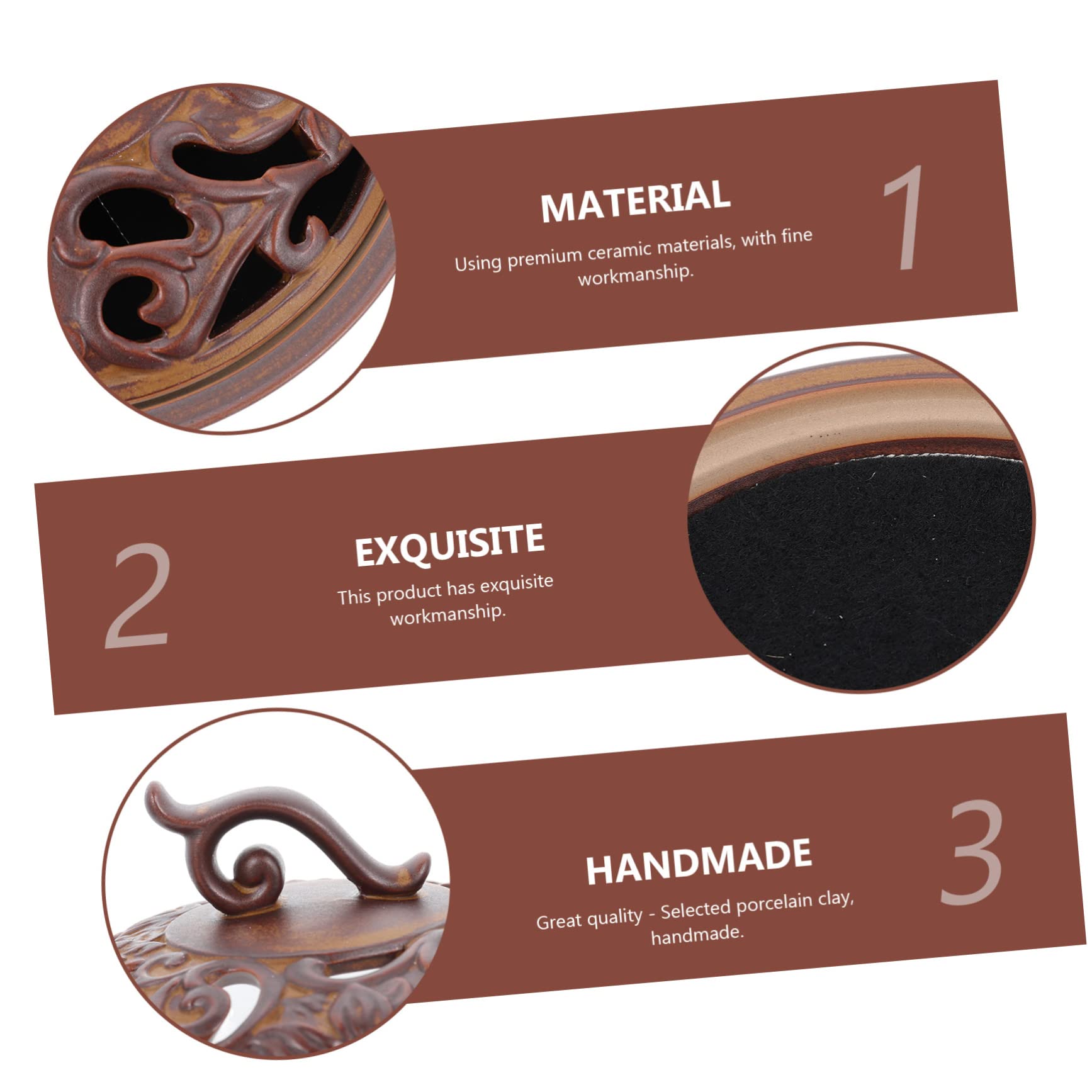 Keramik Räucherstäbchenhalter im Retro Bronze Stil für Innen