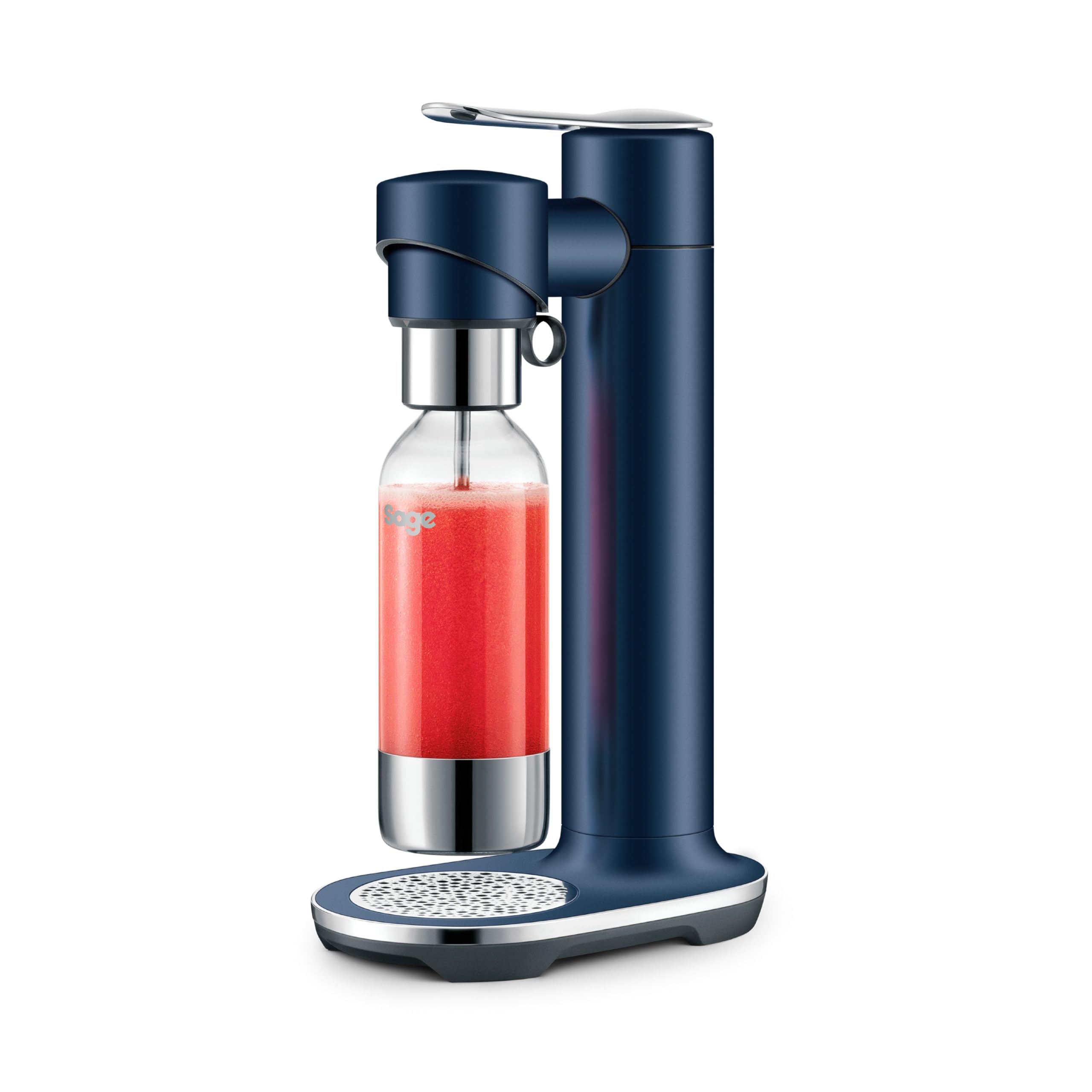 Sage - The InFizz Fusion Home Soda Maker - for Sparkling Water, Juice, Tea, Cocktails and All Fizzy Drinks, Damson Blue — image 1