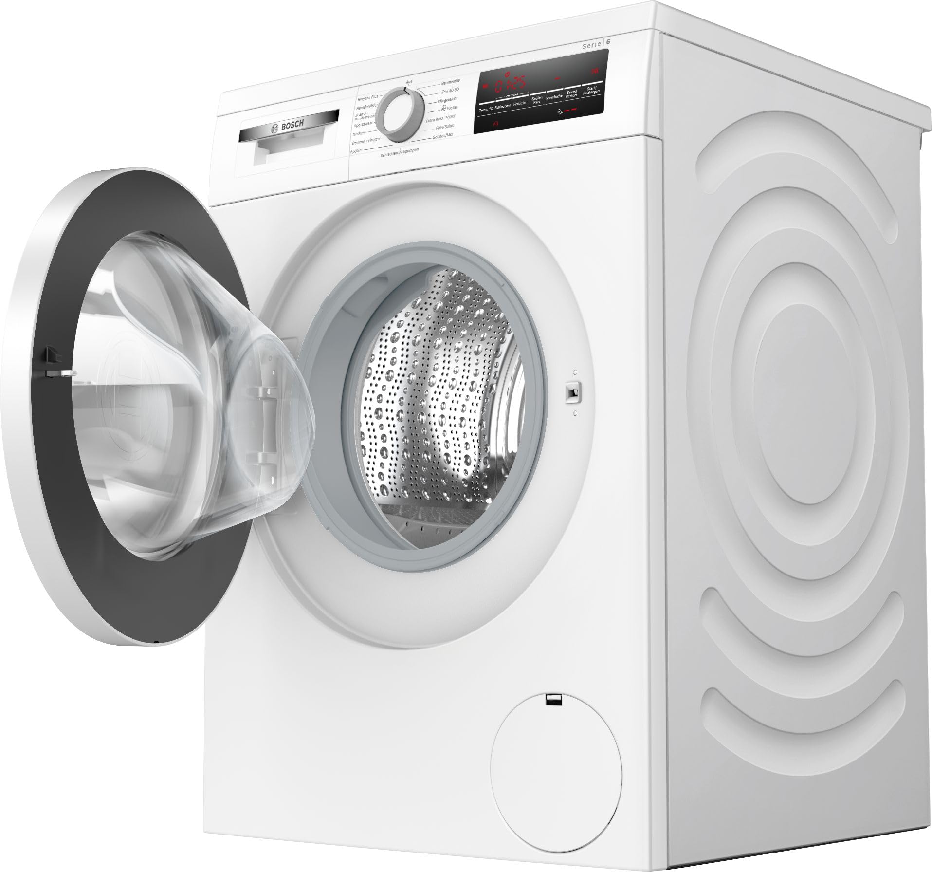 Bosch WUU28T22, Serie 6, Frontlader Waschmaschine, 9 kg, 1400 UpM, Unterbaufähig, SpeedPerfect, Maximale Energie- und Wasserersparnis, Nachlegefunktion, besonders hygienisch, AquaStop