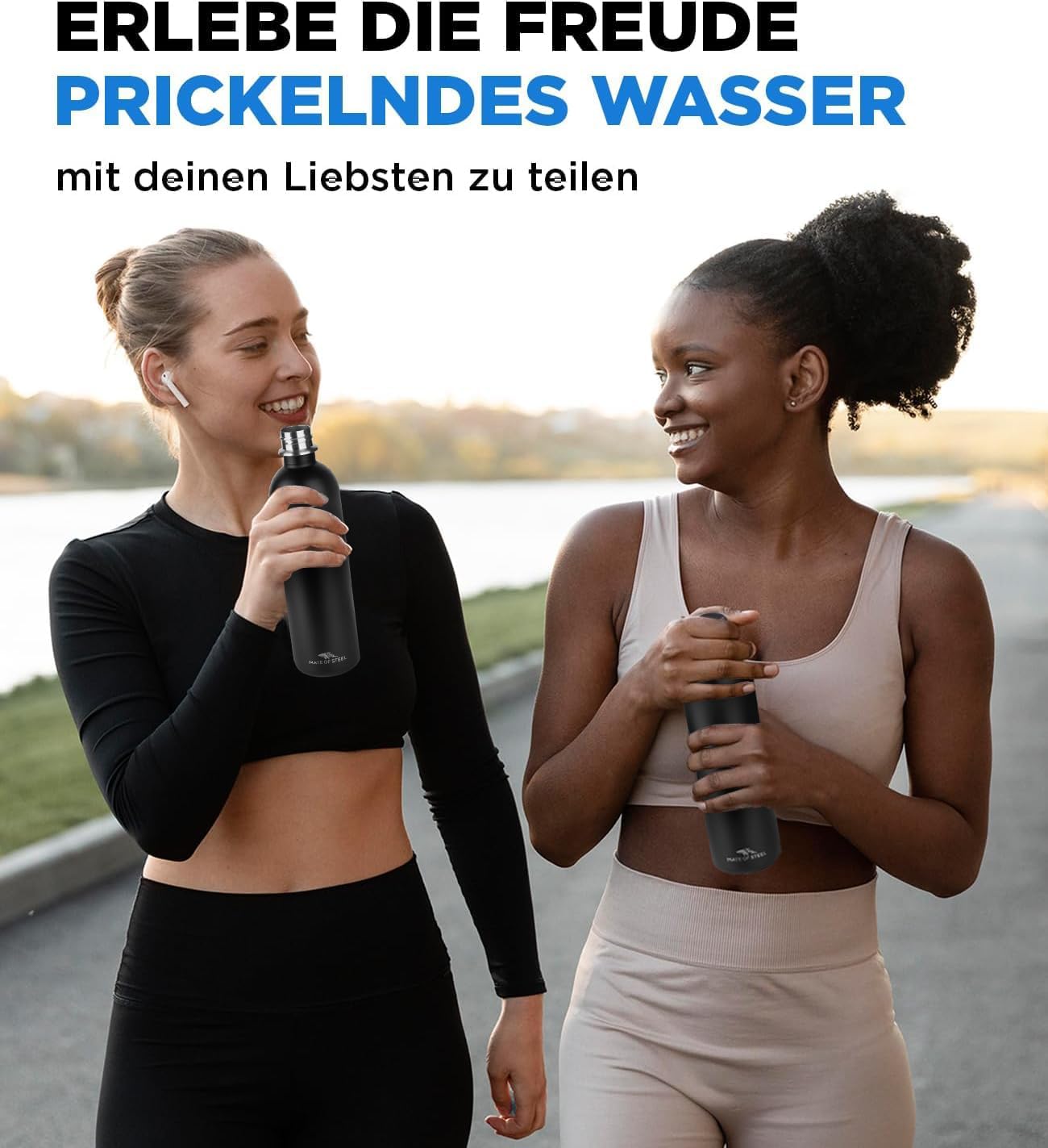 Plastic Free 35oz Bottle for Sodastream Terra, Fizzi, Art - Dishwasher Safe Leak-Proof Metal Stainless Steel Water Bottle - Replacement Bottles for Soda Stream Sport Gym Camping - Image 7