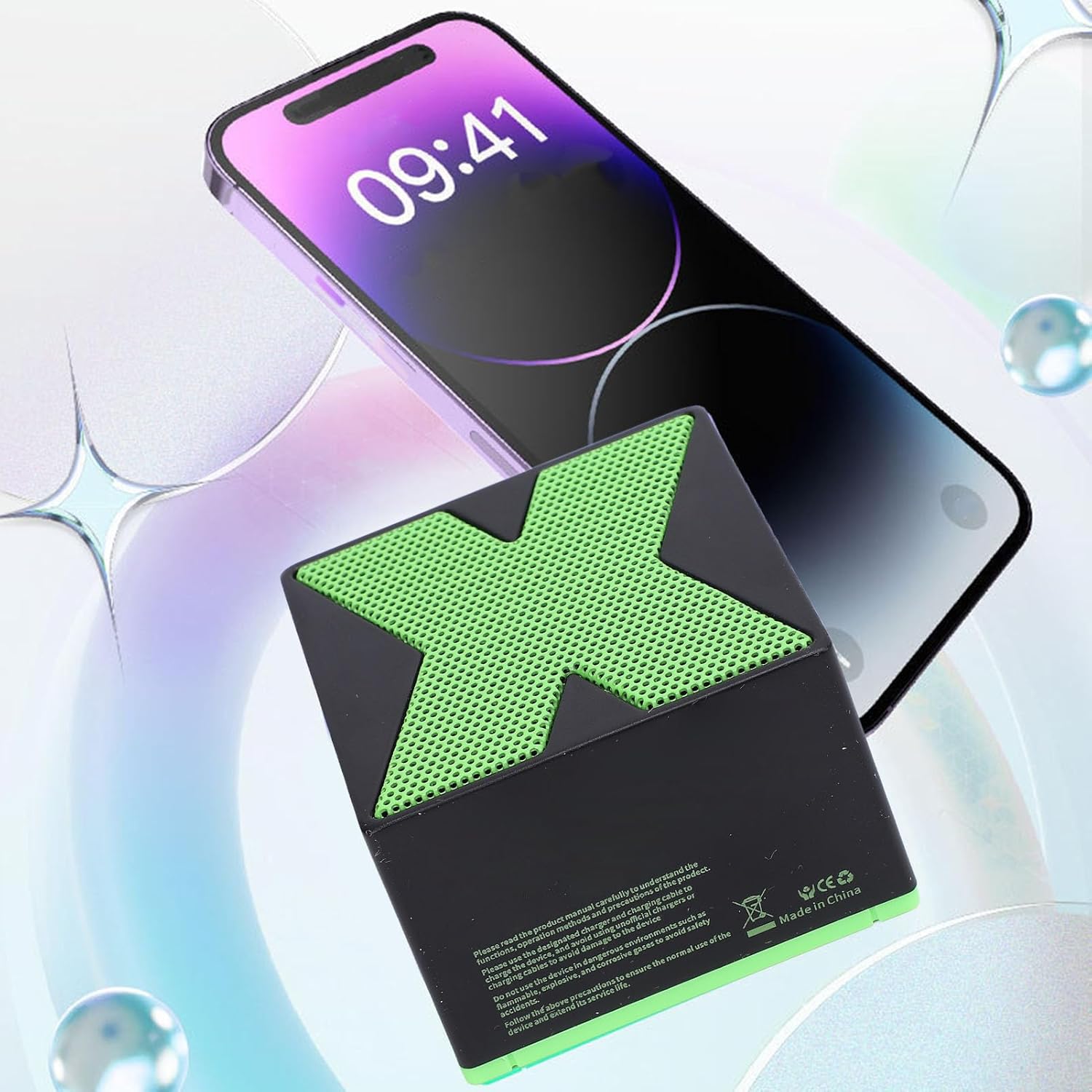 Heayzoki Small Portable Speaker, Speaker with True Stereo Pairing, for Smartphone Tablet, Hands Call, IP54 Water, Ideal for Outdoor, Travel (Black) - Image 9