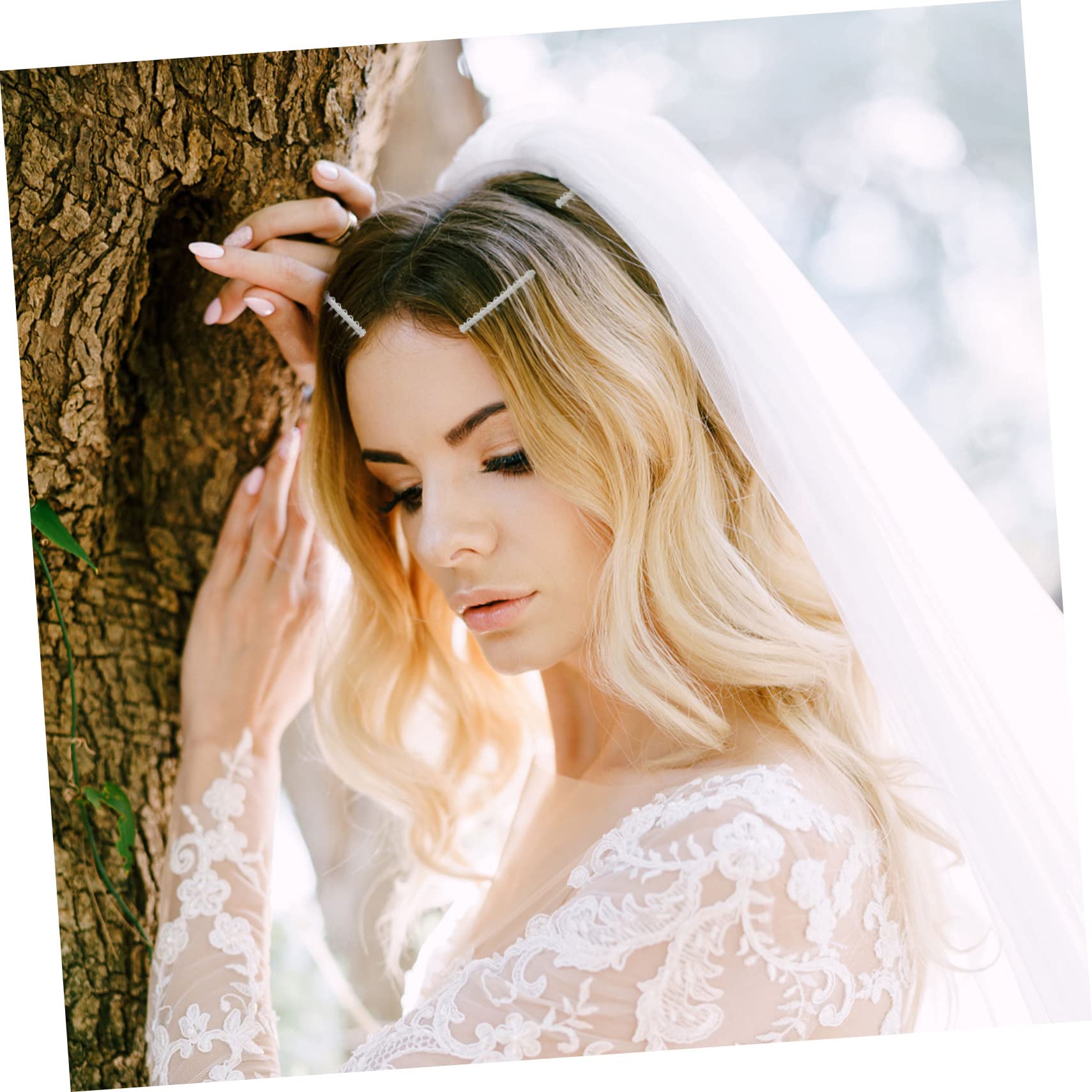 VICASKY 100 Pezzi Pettine Sposa in Metallo Accessori Sposa Leggeri e Comodi Pettinino Decorativo per Chignon Facile Accessori per Donne e Ragazze Fermaglio Nuziale