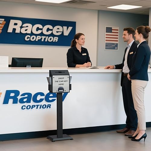 Miniatura 8 de Caja de sugerencias con soporte, cajas de donación negras para recaudación de fondos, urna de metal resistente con cerradura y llaves, ideal para