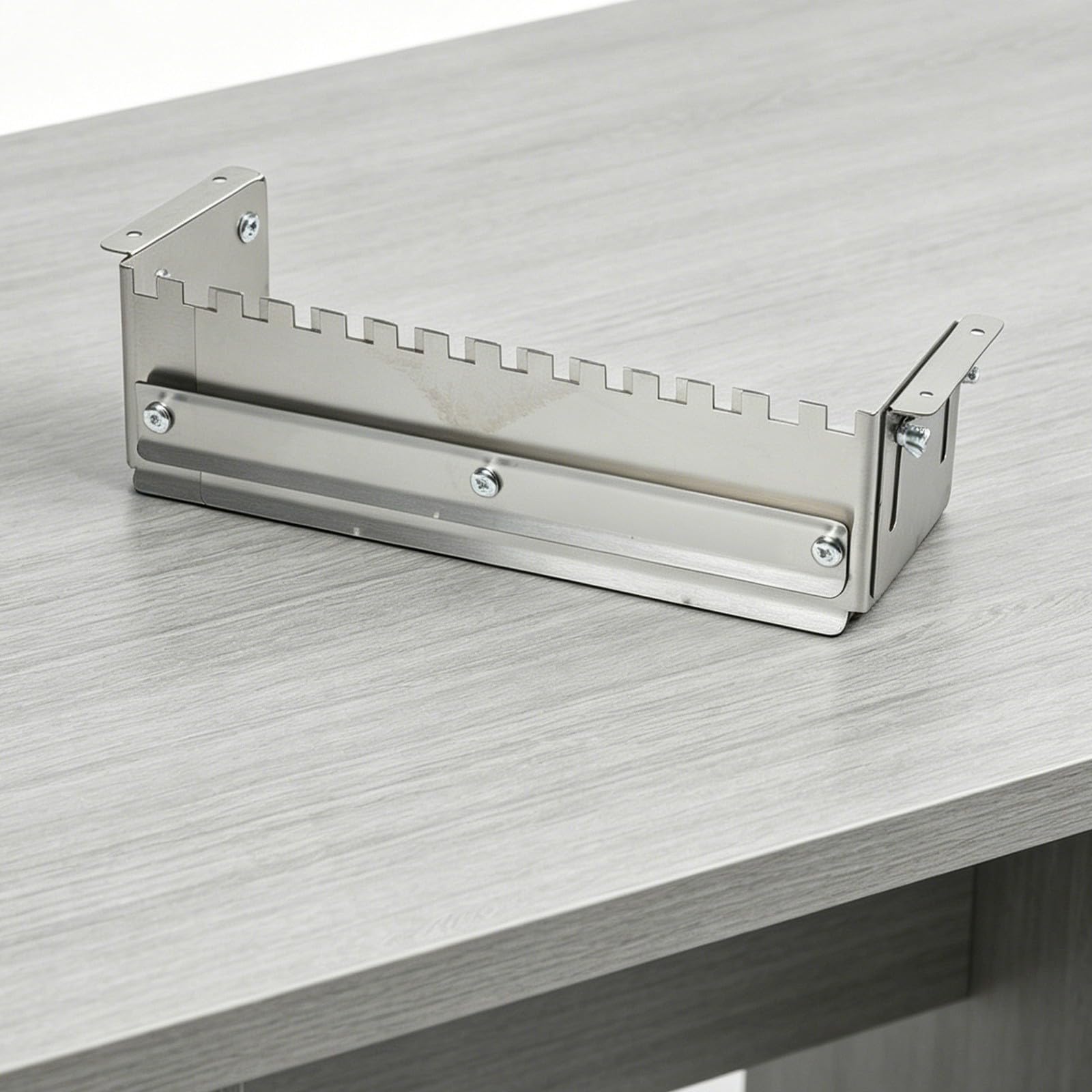 Truelle crantée réglable en acier inoxydable robuste pour l'application de joint, outil pour carrelage, pose murale et au sol, construction professionnelle 30 cm (A)