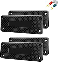 Vista 8 de Soporte magnético para pistola y funda de 37.5 libras para camión, armario oculto de goma, imán oculto para pistola para terreno resistente