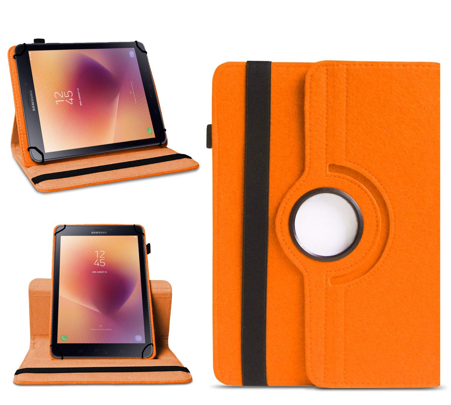 TGK Rotating Cover for Samsung Galaxy Tab A 2017 SM-T380/ T385 8 inch-Orange 360 Degree Universal 3 Camera Hole Leather Stand Case (B07P9R52Z2) Amazon Price History, Amazon Price Tracker
