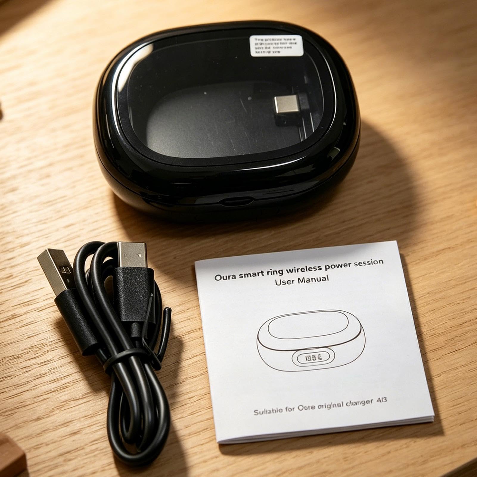 Custodia Di Ricarica Per Smart Ring Batteria Portatile Con Display Digitale | Custodia Ricaricabile Smart Ring Da Viaggio Per Viaggi Vacanze E Viaggio Di Lavoro Scuola Casa Dormitorio