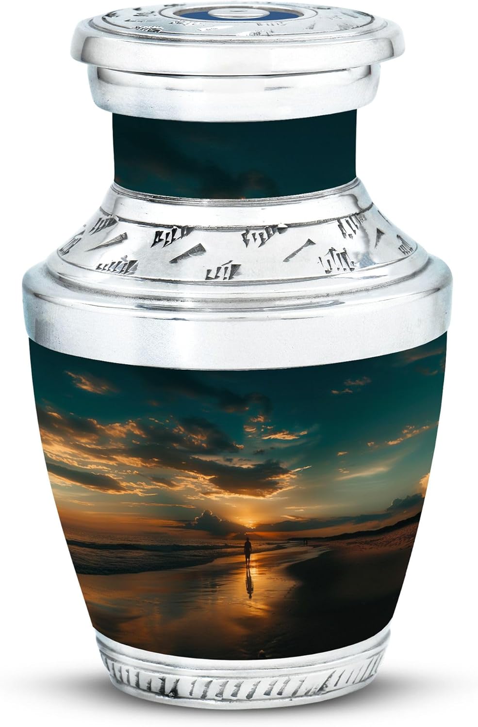 Beach Urn - Keepsake Urn - Cremation Urns for Human Ashes Adult Male - Cremation Urns for Adult Ashes Men - Burial Urns for Ashes (3 inch Pack of 1)