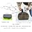 HIGHLIKE 4-Pack Hard Cases Folding Reading Glasses, Pocket Wallet Purse Compact Spring Hinge Readers, Transparent Clear Lens 2 Black 2 Gunmetal 3.5 x