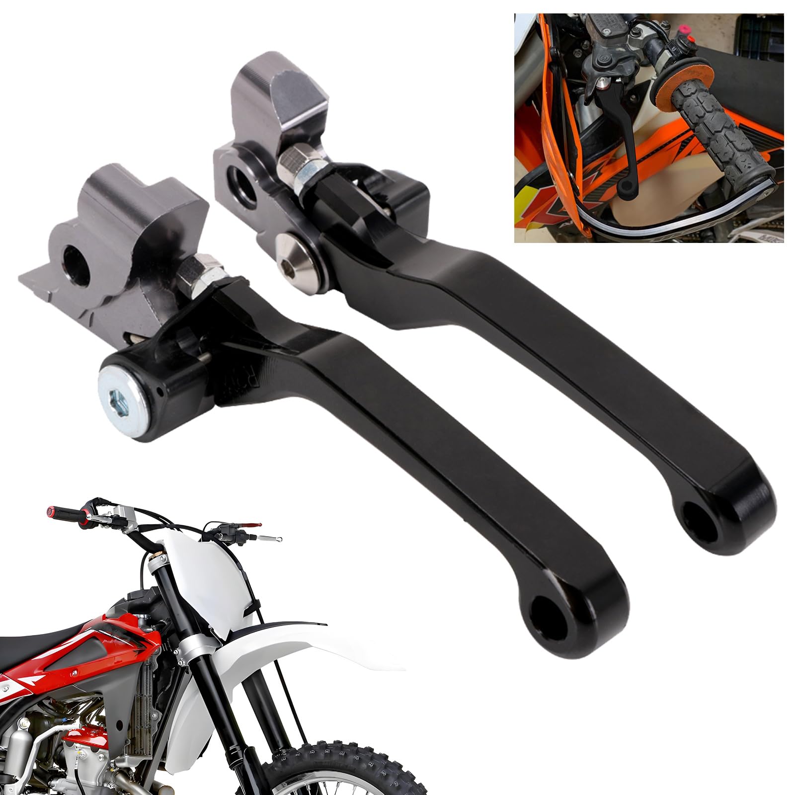 Amazon.com: AnXin Motorcycle Brake Clutch Lever Foldable Levers