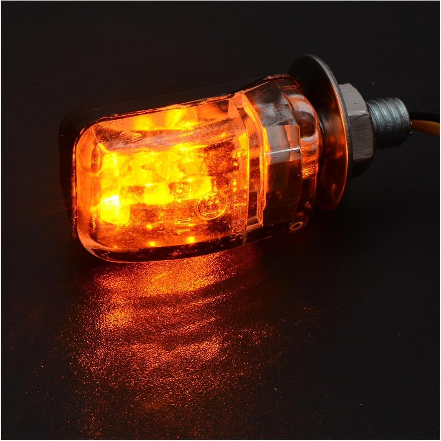 Mini uniwersalne wskaźniki Dla Kierunkowskazy motocyklowe 4 szt. 12 V bursztynowe diody LED do motocykli terenowych Dla Mini kierunkowskaz