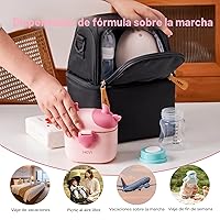 Vista 4 de NCVI Dosificador de Fórmula para Bebés Para Llevar, Contenedor de Fórmula Para Llevar, Porta Fórmula para Viajes, Picnic al Aire Libre con Bebé