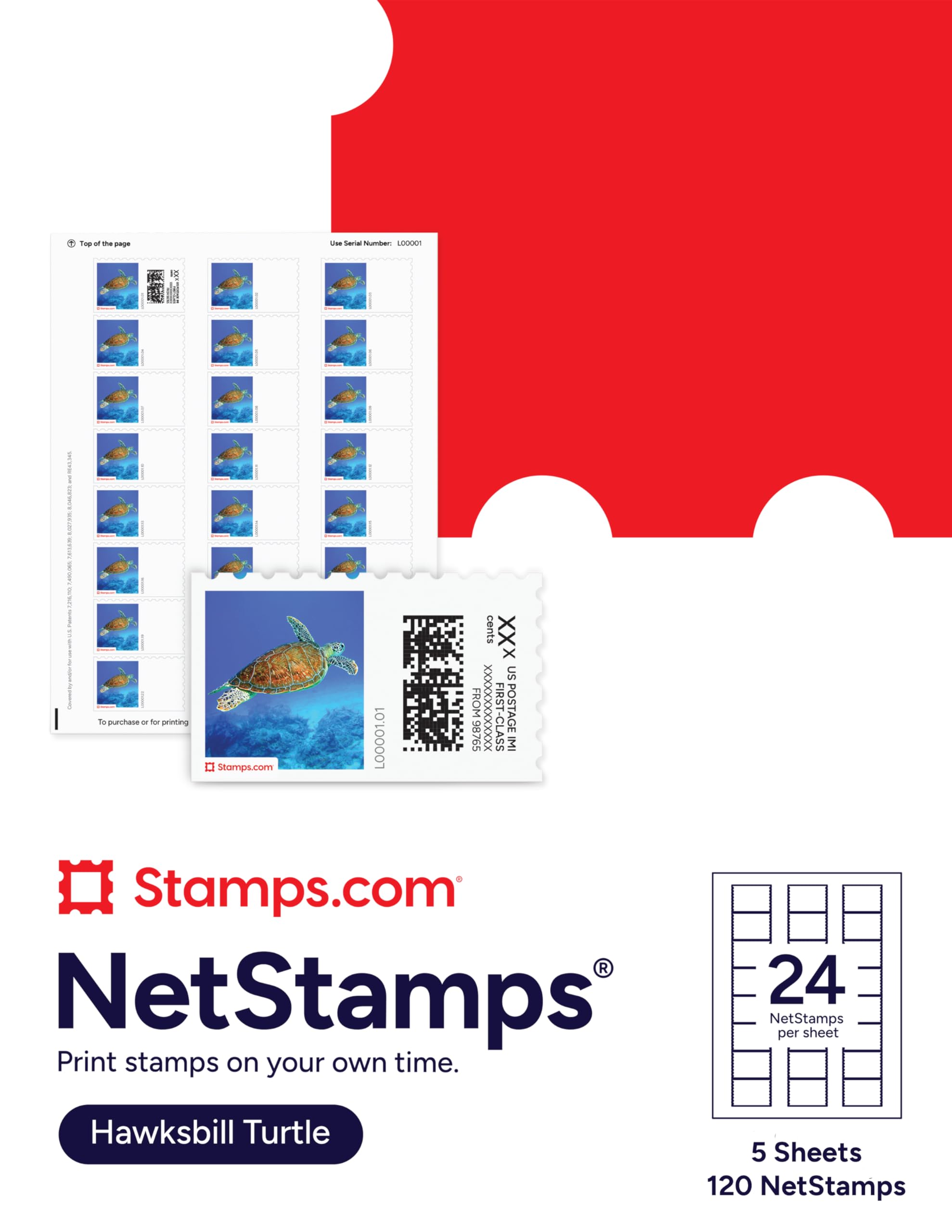 NetStamps Printable Postage Labels (Stamps.com Subscription Required) - Print Approved Postage - Inkjet & Laser Printers - Business, Personal, Home (