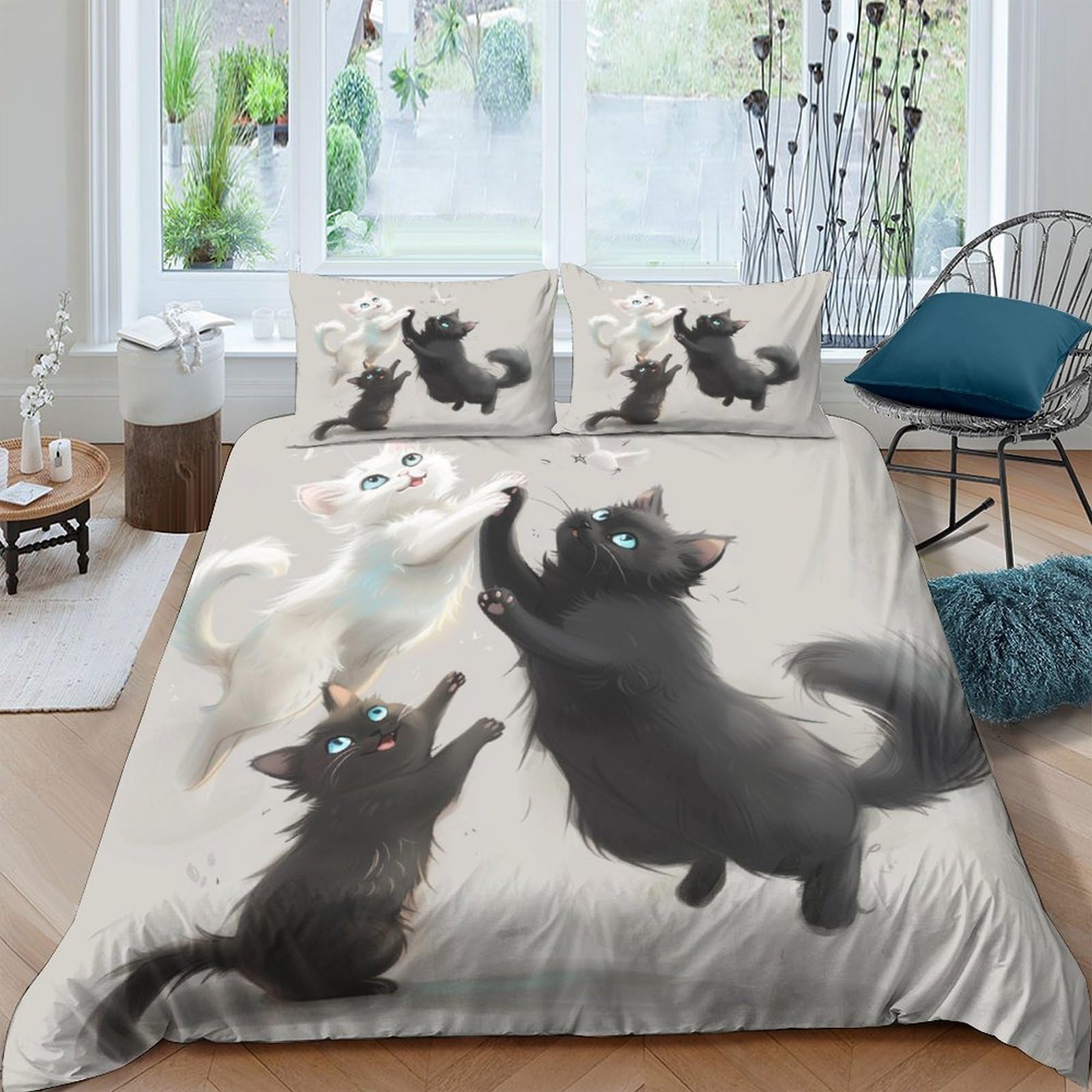 Parure de lit 3 pièces Ragdoll pour une chambre parentale élégante