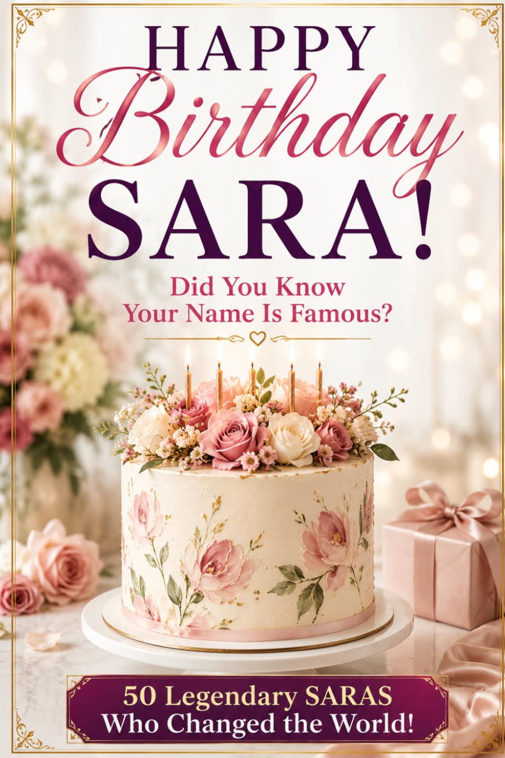 Happy Birthday, SARA! Did You Know Your Name Is Famous?: 50 Legendary Saras Who Changed the World