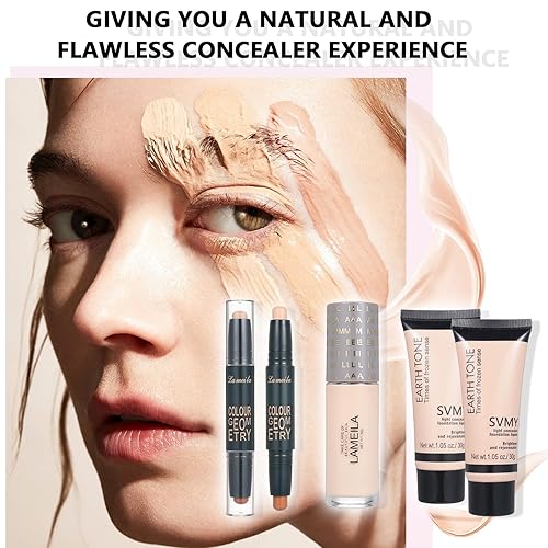 Miniatura 6 de Kit de maquillaje todo en uno para mujeres, juego completo de regalo de maquillaje para niñas, set de maquillaje esencial que incluye base, paleta