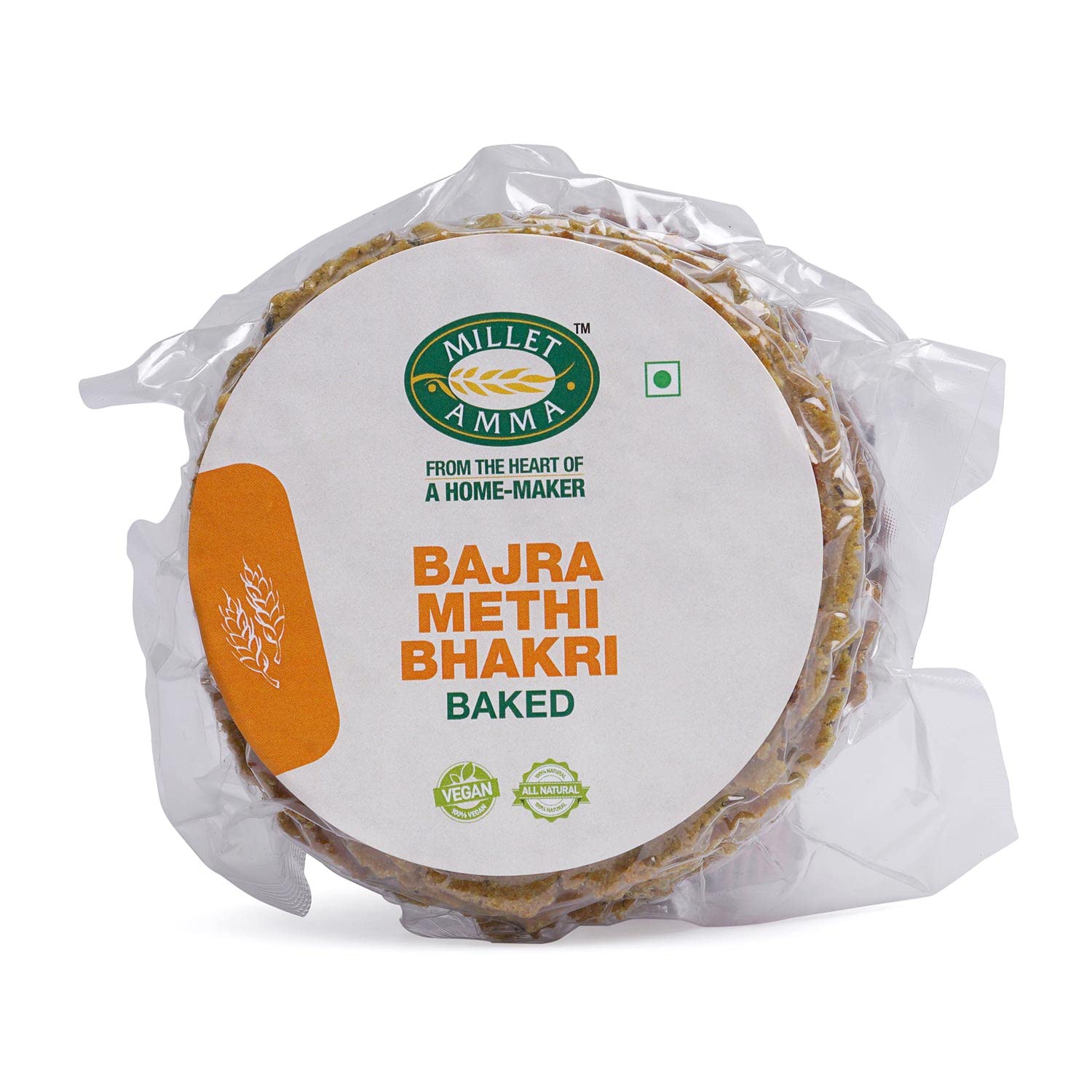 Millet Amma Baked Bajra Methi Bhakhri - 360 Gms | (Pack of 2 - Each 180 Gms) | Ready to Eat | Best Choice for Snack Time, Parties & Events | Healthy Traditional Gujarati Snacks (B0B47X72HL) Amazon Price History, Amazon Price Tracker