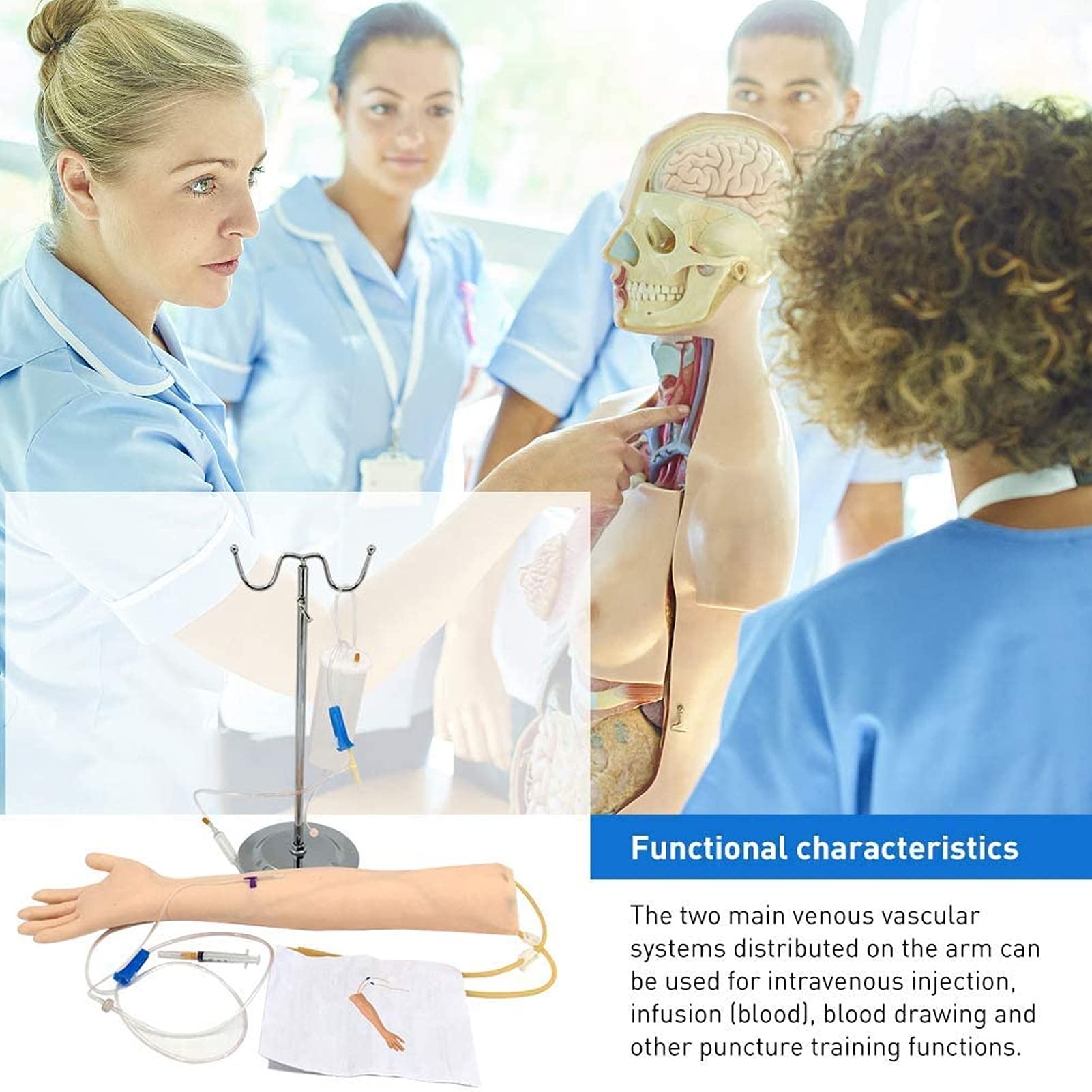 Iv Practice Arm Training Kit Phlebotomy And Venipuncture Practice Arm ...