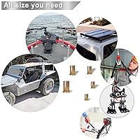 Vista 2 de Juego de tuercas de remache de 157 piezas, kit de tuercas remachadas, surtido Nutsert de acero al carbono roscado