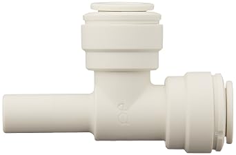 John Guest PP531212W Stem Stackable Tee, 3/8" OD x 3/8" OD Pack of 10