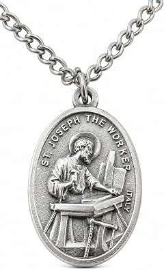 Westmon Works Saint Joseph the Home Seller Italian Medal Necklace Deluxe Set and Holy Card