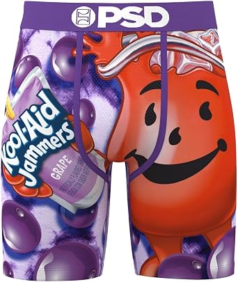 PSD Mens Kool Aid Grape Boxer Brief, Multi, M