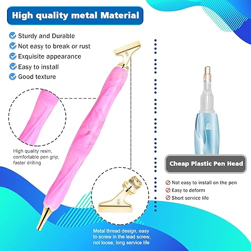 Miniatura 4 de DoreenBow Juego de 21 puntas de metal con punta de metal con punta de rosca de rosca de acero inoxidable de 45, puntas multiplacer, accesorios de