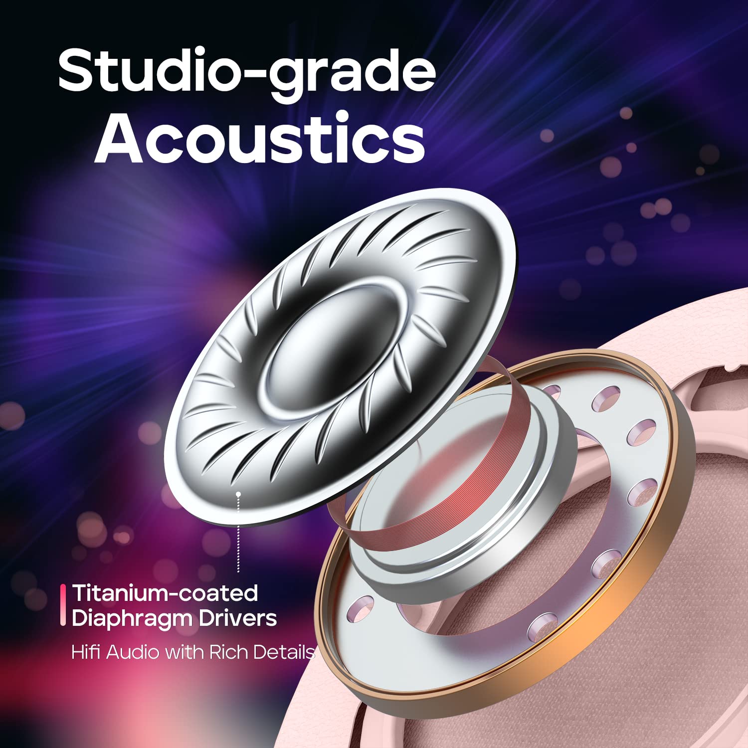 Tribit Kinder Kopfhörer Bluetooth - Faltbare Over-Ear Kopfhörer Mit RGB-Lichtern