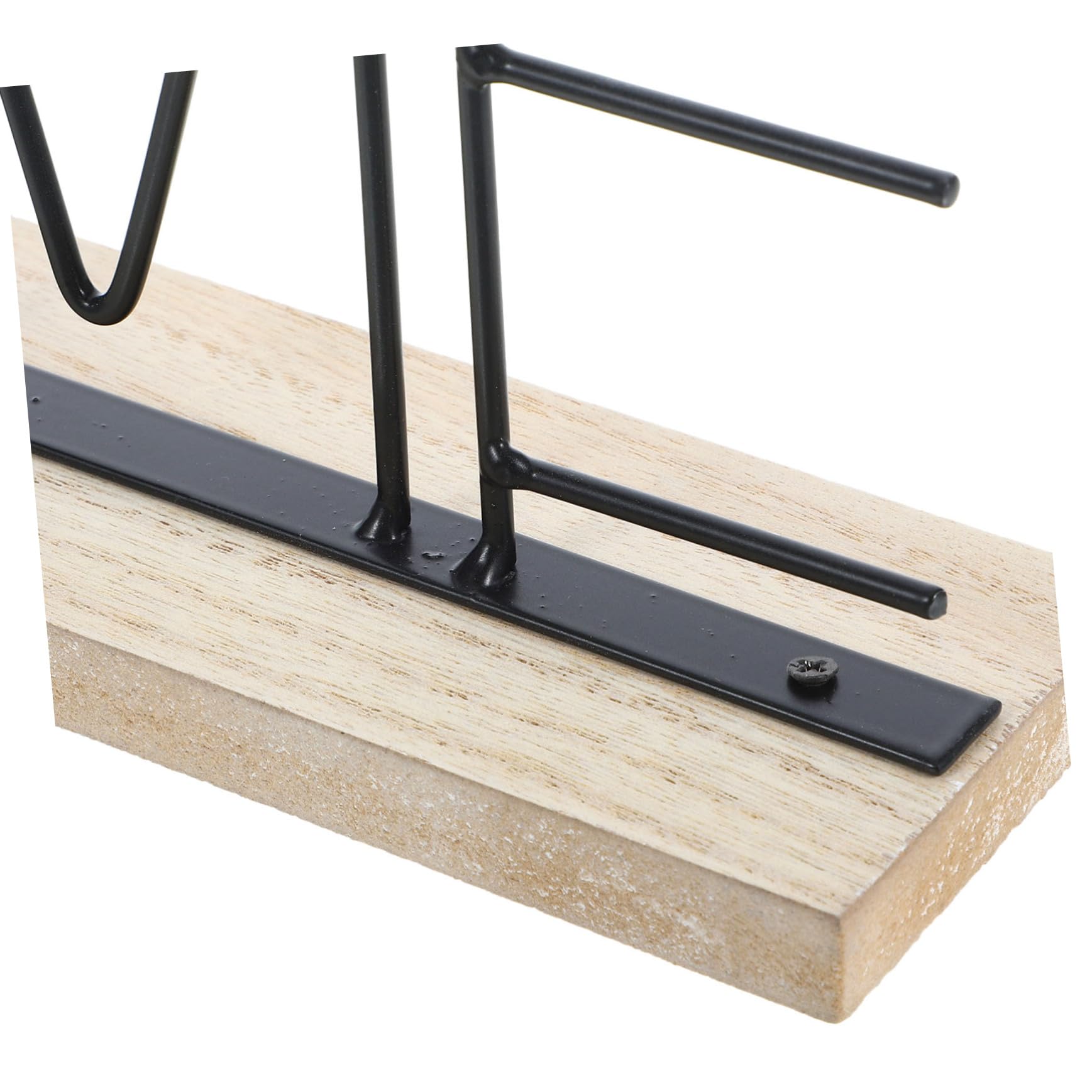 TOPBATHY Reloj Decorativo de Sobremesa Home de Madera y Hierro
