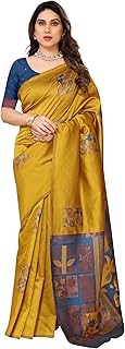 sidhidata Women's Kanjivaram Banarasi Soft Silk Saree With Unstitched Blouse Piece (Silk Box Flower)-picture-51