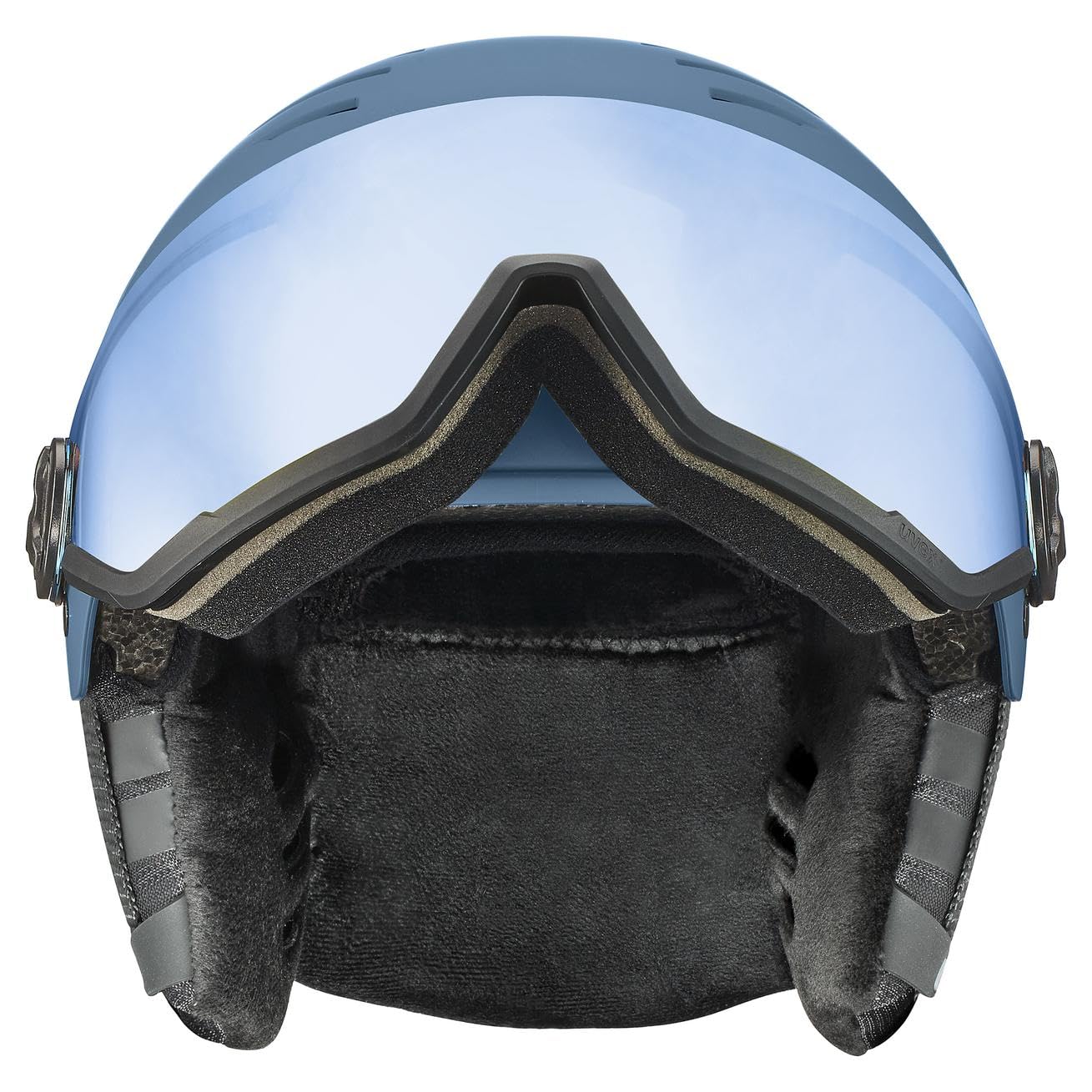 uvex wanted visor, casco da sci Unisex adulto, stone blue matt, 59-61 cm