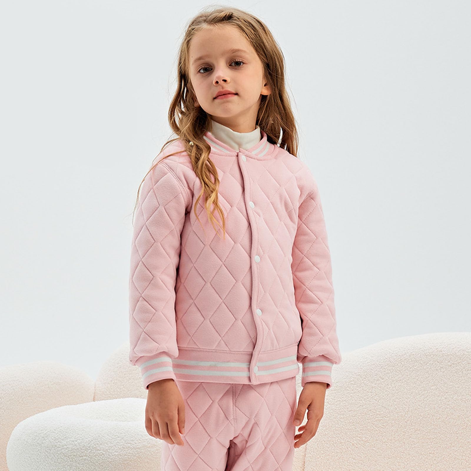 Chaqueta Acolchada para niños, Abrigo Aislante de otoño e Invierno, Ropa de Abrigo cómoda y Elegante para la Escuela y el Juego, con Capucha Desmontable, Cremallera Reflectante.