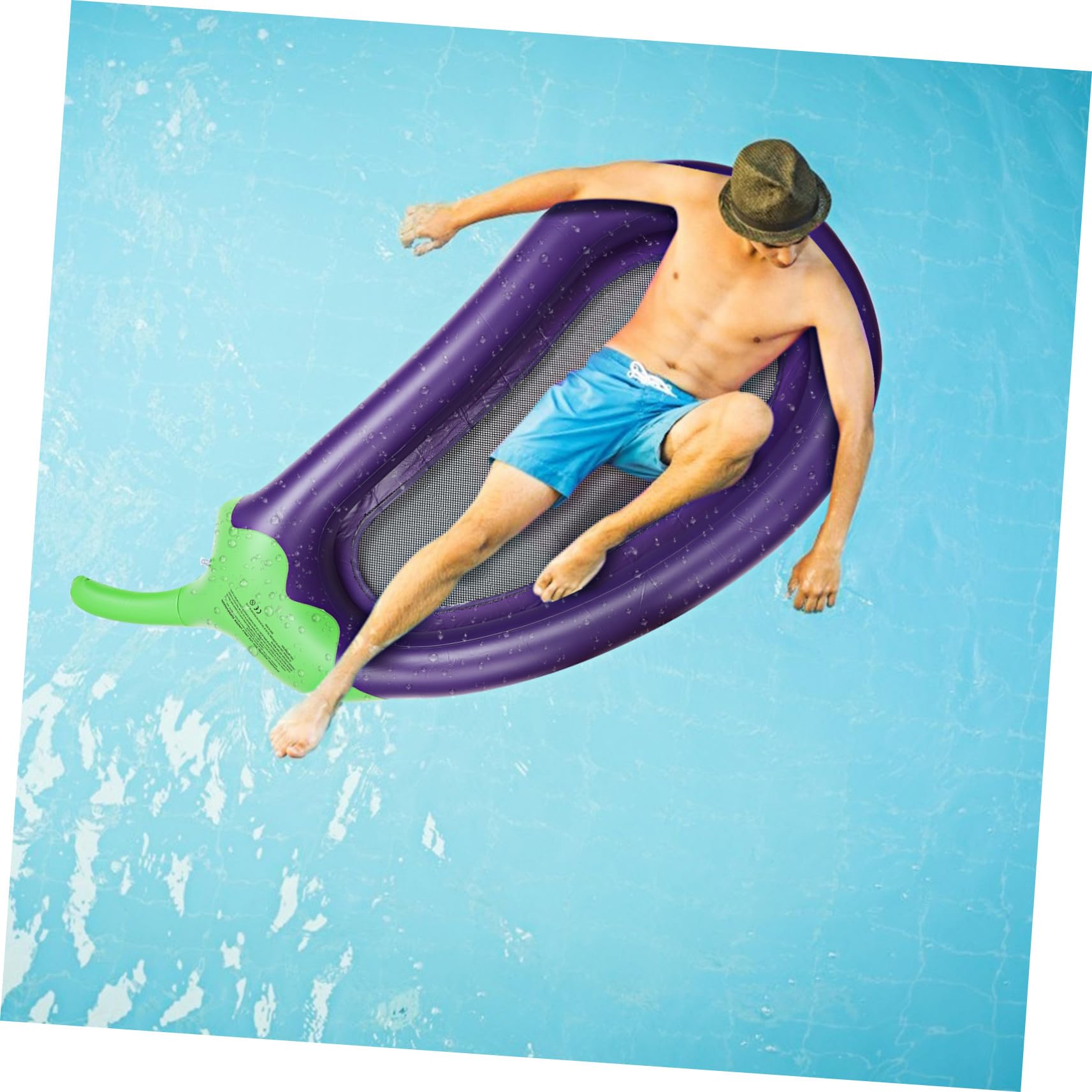 Canapé Flottant Gonflable Aubergine PVC pour Piscine et Mer | Fête Estivale, Bouee Piscine Siege, Matelas Gonflables pour Piscine, Tapis Flottant à Eau, Canapé pour Piscine Gonflable
