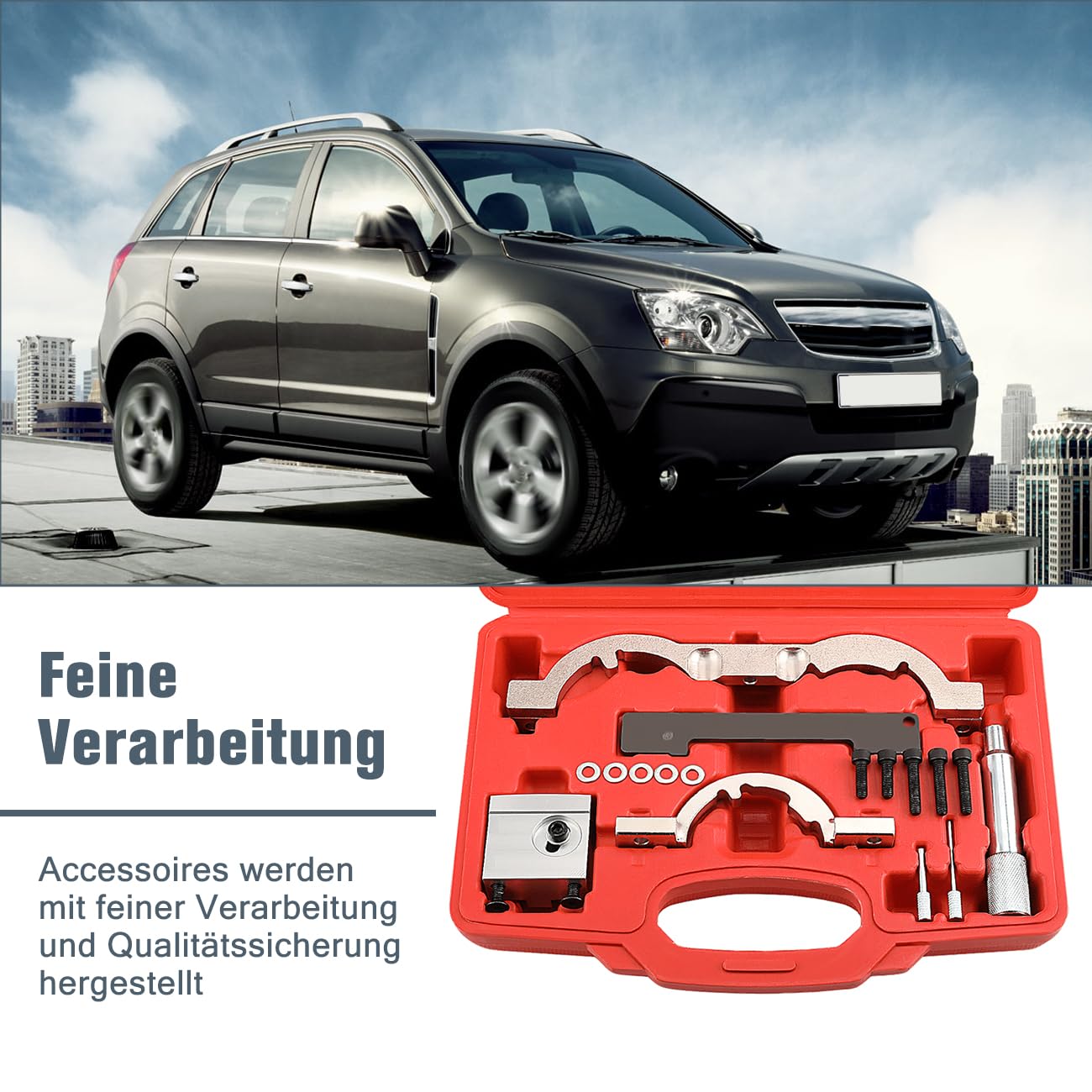 Kit d'outils de réglage du moteur, changement de courroie de distribution, changement de temps de commande à essence, kit d'outils de chaîne de distribution 1.0, 1.2, 1.4 Turbo pour Opel