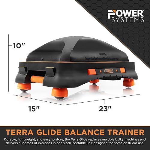 Miniatura 2 de Terra Glide - Entrenador de equilibrio | Plataforma inflable compacta de fitness para núcleo, estabilidad y HIIT | Tabla de ejercicios ligera para