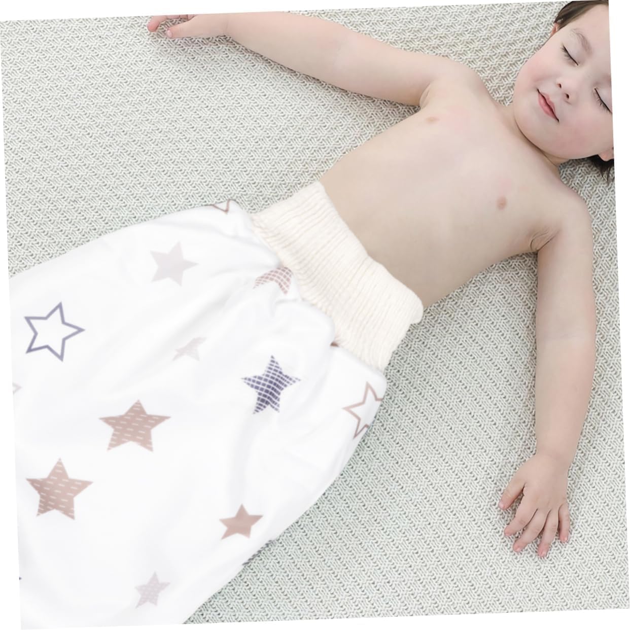 Infant Breathable Training Pants Diaper Skirt High Waist Leak-proof for Toddlers White 2426